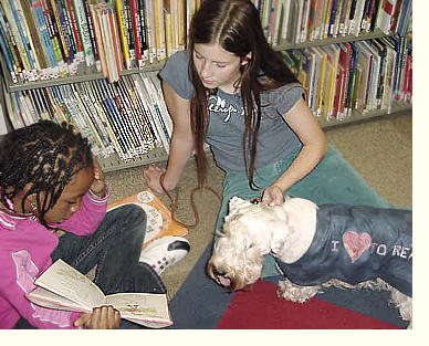 read to a dog